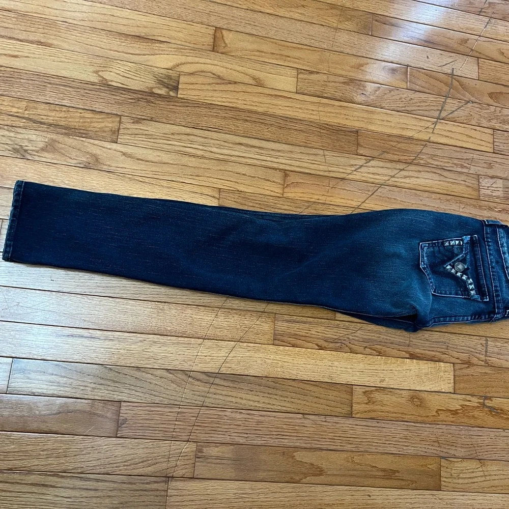 PRVCY Skinny Jean Studs Blue Flap Pocket women’s Size 25